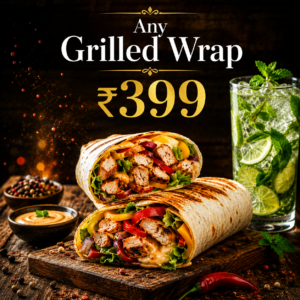 2 Any Grilled Wrap+Any Mojito