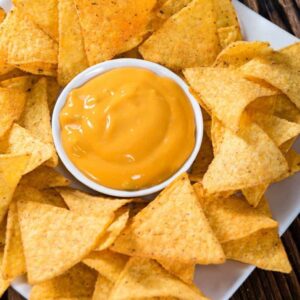 Nachos With Cheese Dip
